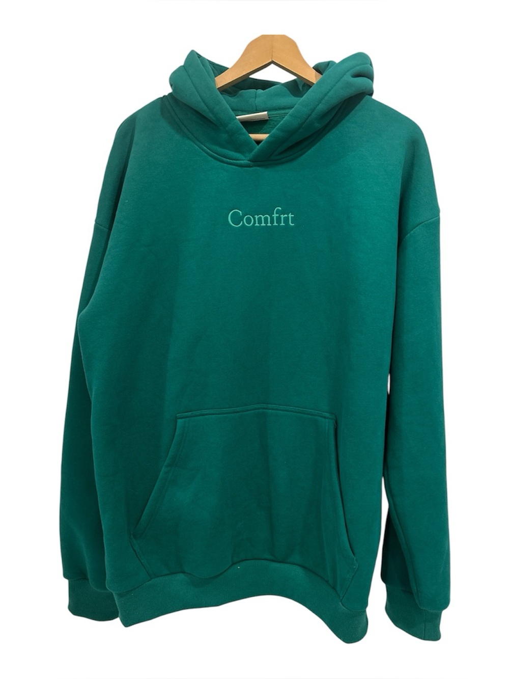 Comfrt Signature Unisex Hoodie in Deep Teal Green - Size XL
